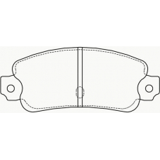 T9009 PAGID Комплект тормозных колодок, дисковый тормоз