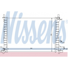 620861 NISSENS Радиатор, охлаждение двигателя