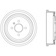 BAD9037.20 OPEN PARTS Тормозной барабан