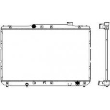 3461-1044 SAKURA  Automotive Радиатор, охлаждение двигателя