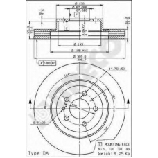 BS 7971 BRECO Тормозной диск