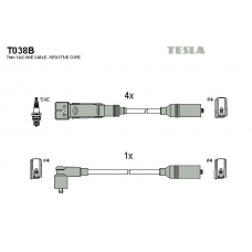 T038B TESLA Комплект проводов зажигания
