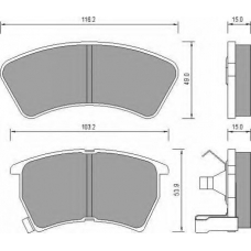 AC655581D AC Delco Комплект тормозных колодок, дисковый тормоз