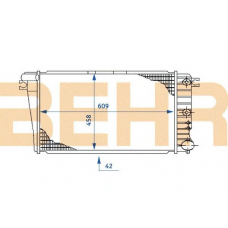 2108233 BEHR Radiator