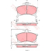 GDB1197 TRW Комплект тормозных колодок, дисковый тормоз