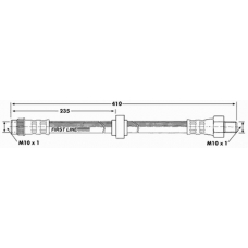 FBH7134 FIRST LINE Тормозной шланг