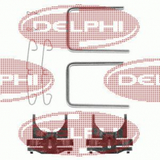 LX0014 DELPHI Комплектующие, колодки дискового тормоза