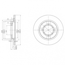 BG2153 DELPHI Тормозной диск