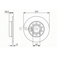 0 986 479 925 BOSCH Тормозной диск