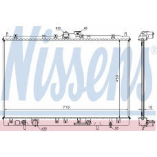 62803A NISSENS Радиатор, охлаждение двигателя