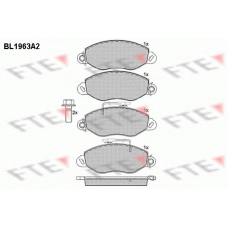 BL1963A2 FTE Комплект тормозных колодок, дисковый тормоз
