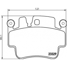 8DB 355 009-281 HELLA PAGID Комплект тормозных колодок, дисковый тормоз