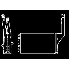 207B04 J. DEUS Теплообменник, отопление салона