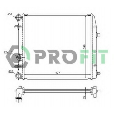 PR 6402A1 PROFIT Радиатор, охлаждение двигателя