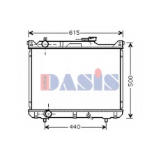 320026N AKS DASIS Радиатор, охлаждение двигателя