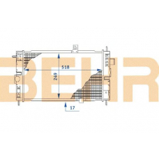 2110399 BEHR Radiator