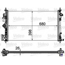 735488 VALEO Радиатор, охлаждение двигателя