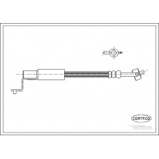 19032285 CORTECO Тормозной шланг