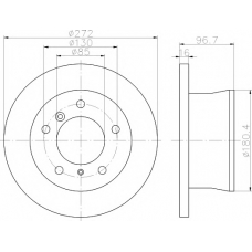 8DD 355 111-891 HELLA PAGID Тормозной диск