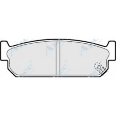 PAD881 APEC Комплект тормозных колодок, дисковый тормоз