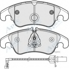 PAD1862 APEC Комплект тормозных колодок, дисковый тормоз
