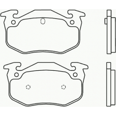 P 68 018 BREMBO Комплект тормозных колодок, дисковый тормоз