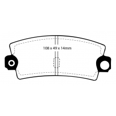 DP2189 EBC Brakes Колодки тормозные