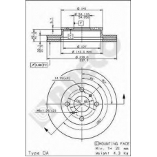 BS 8173 BRECO Тормозной диск