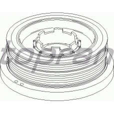500 627 TOPRAN Ременный шкив, коленчатый вал