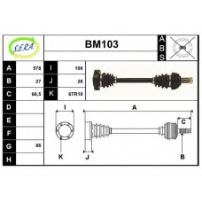 BM103 SERA Приводной вал