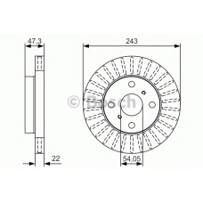 0 986 479 T72 BOSCH Тормозной диск