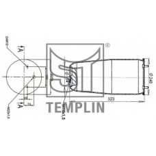 04.060.6006.560 TEMPLIN Кожух пневматической рессоры