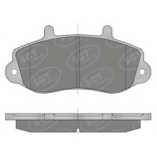 SP 418 SCT Комплект тормозных колодок, дисковый тормоз