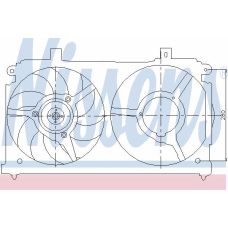 85477 NISSENS Вентилятор, охлаждение двигателя