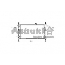 QO06-03 ASHUKI Радиатор, охлаждение двигателя