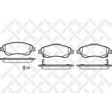 001 081B-SX STELLOX Комплект тормозных колодок, дисковый тормоз