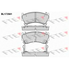 BL1729A1 FTE Комплект тормозных колодок, дисковый тормоз