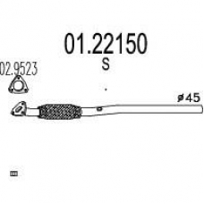 01.22150 MTS Труба выхлопного газа