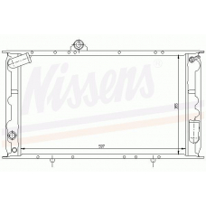 60015 NISSENS Охладитель, охлаждение двигателя