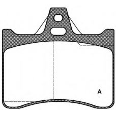 BPA0088.10 OPEN PARTS Комплект тормозных колодок, дисковый тормоз