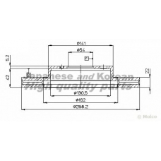 0990-0502 ASHUKI Тормозной диск