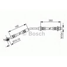 1 987 481 408 BOSCH Тормозной шланг