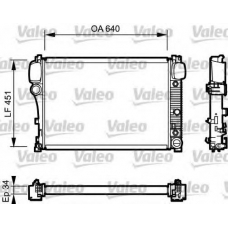 734447 VALEO Радиатор, охлаждение двигателя