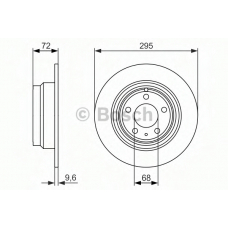 0 986 479 892 BOSCH Тормозной диск