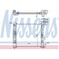 62663 NISSENS Радиатор, охлаждение двигателя
