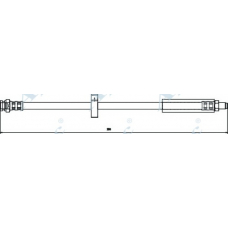 HOS3129 APEC Тормозной шланг