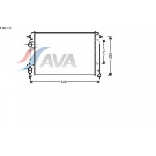 RTA2312 AVA Радиатор, охлаждение двигателя