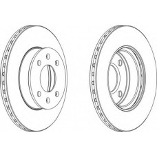 DDF1268-1 FERODO Тормозной диск