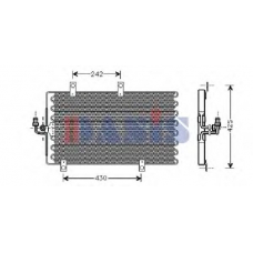 012110N AKS DASIS Конденсатор, кондиционер
