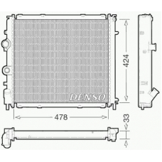 DRM23030 DENSO Радиатор, охлаждение двигателя